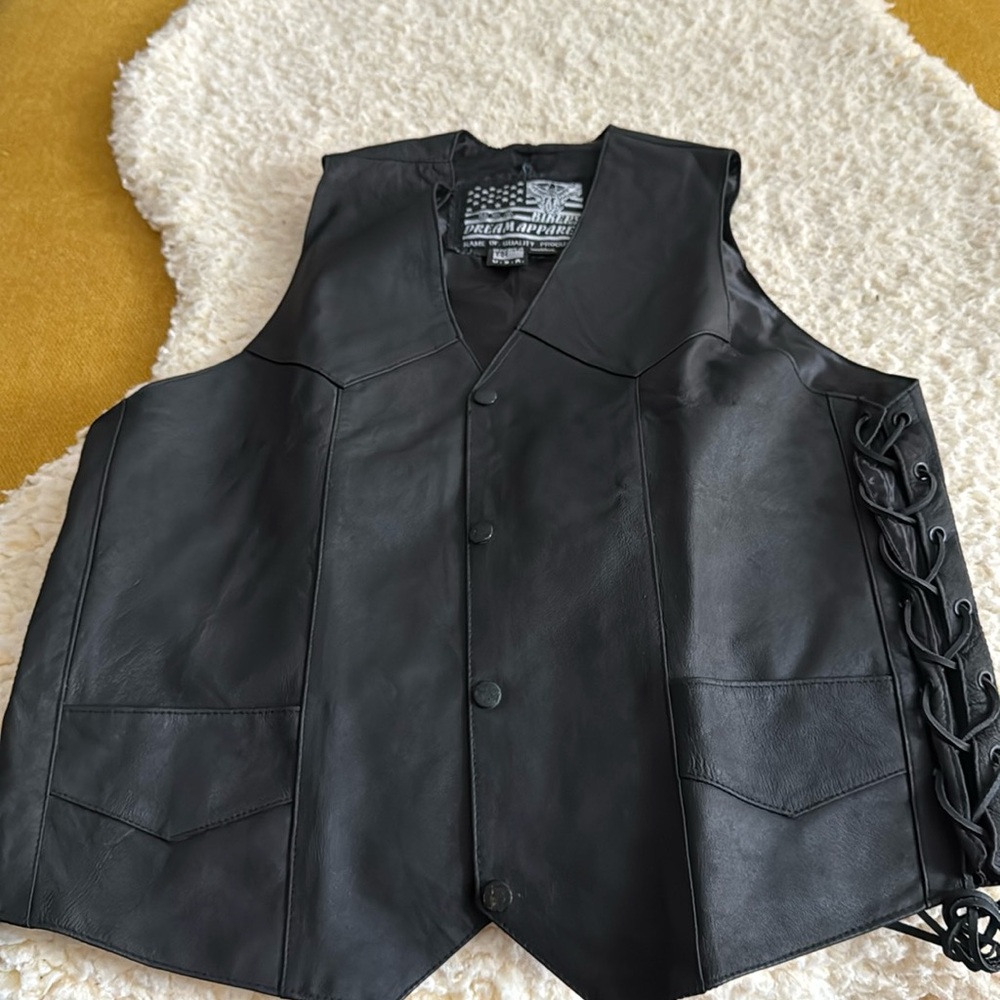 USA Bikers Dream Apparel size 40 Leather Biker Vest